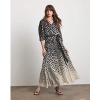 Ombre Spot Dress Mono Spot