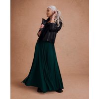 Pleated Jersey Dress Deep