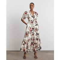 Cotton Prom Dress Floral Print