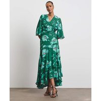 Printed Wrap Dress Floral