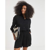 Tie Waist Crinkle Shorts