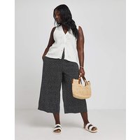 Wide Leg Woven Culottes Polka DOT