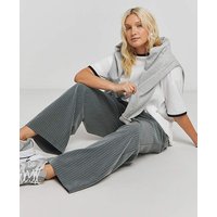 Drawcord Waist Wide Leg Trousers