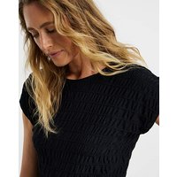 Textured Cap Sleeve Top