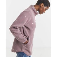 ZIP THROUGH LONGLINE FLEECE