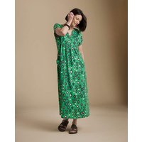 Printed Pocket Jersey Midi Dress Multicolour