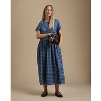 Gathered Neck Midi Dress
