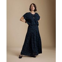 Petite Printed Midi Skirt Print
