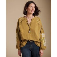 Embroidered Jersey Blouse