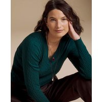 Cable V Neck Jumper 24 26