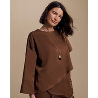 Satin Cape Blouse