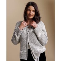 Zip Through Fairisle Cardigan 8 10