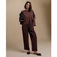 Satin Straight Leg Trouser