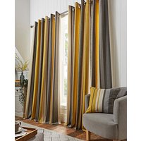 Fusion Whitworth Stripe Eyelet Curtains x 183cm