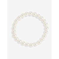 Single Row Pearl Stretch Bracelet