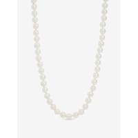 Plated Single Row Pearl Necklace