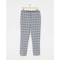 Light Grey Check Reg Fit Suit Trouser Grey Jacamo 36R