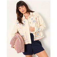 Shells Embroidered Jacket Multi Coloured