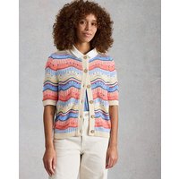 Isabella Wavy Cardi Ivory Multi Coloured
