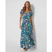 Summer Garden Jersey Dress Multi Coloured