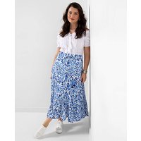 Summer Blues Tiered Maxi Skirt Multi Coloured