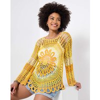 Summer Sunshine Crochet Top Multi Coloured