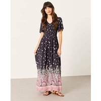 Alma Paisley Midi Dress