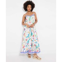 Beautiful Border Maxi Dress Petite Multi Coloured 14P