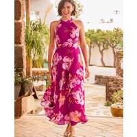Lulu Floral Halter Neck Petite Multi Coloured 8P