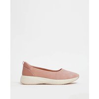 Leather Sporty Ballerina E Fit