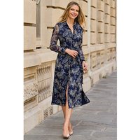 Lurex Stripe Shirt Dress Print