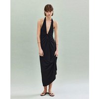 Draped Halter Dress