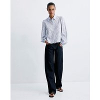 Striped Shirt Embroidered Det