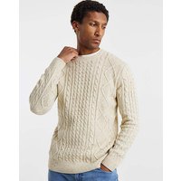 Twist Yarn Detail Cable Knit Jumper M39 41
