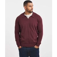 Long Sleeve Cotton Trophy Neck Polo 4XL57 59
