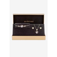 Rose Heart Drop Trio Set Rose Gold