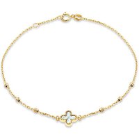 9ct Yellow Gold Mother Pearl Bracelet 1 2