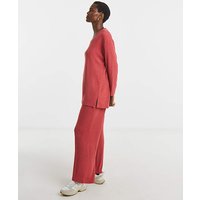 Soft Touch Ribbed Wide Leg Jogger JD Williams