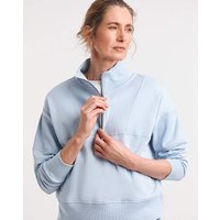Half Zip Ribbed Sweatshirt