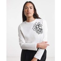 Embroidered Long Sleeve T Shirt