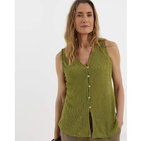 Boucle Button Top