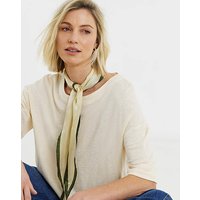 Boat Neck Boxy Linen Top