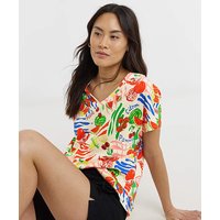 V neck T shirt Print JD Williams