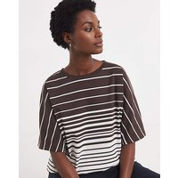 Stripe Batwing Top Chocolate Stripe