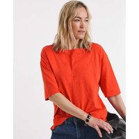 Detail Boxy Crew Neck T Shirt JD Williams