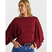 Long Sleeve Cape Top JD Williams