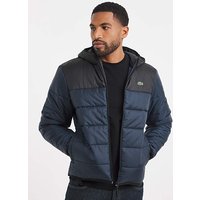 Classic Hooded Padded Jacket Navy Black