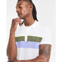 Short Sleeve Stripe Polo OFF White 2XL49
