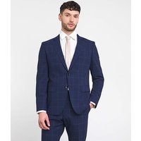 Slim Fit Check Suit Jacket