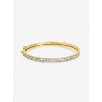 Plated Cubic Zirconia Bangle